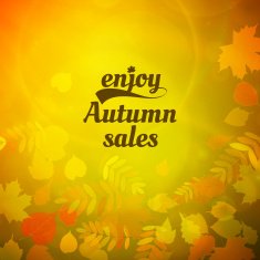 Autumn sale design template N12
