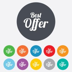 Best offer sign icon Sale symbol N4