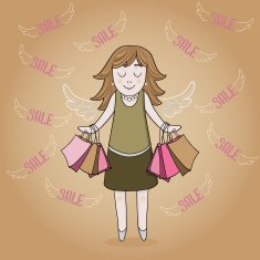 girl with sale bags N2