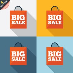 Big sale bag sign icon Special offer symbol N8