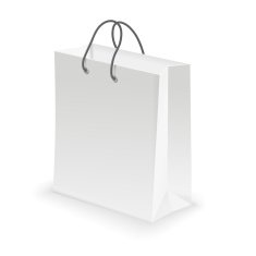 Empty Shopping Bag white N2