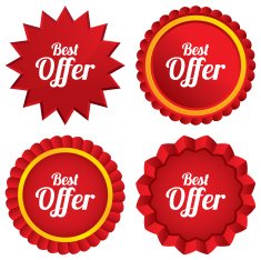 Best offer sign icon Sale symbol N5