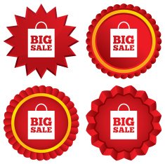 Big sale bag sign icon Special offer symbol N9