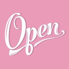 retro open sign N2
