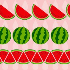 Background from Watermelon Vector Illustration N4