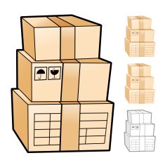 Different styles of Delivery Box Sets