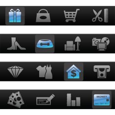 Shopping & Consuming Toolbar Icons N2