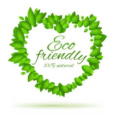 Eco friendly label with love