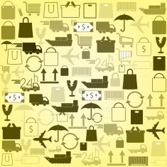 shopping icons background N2
