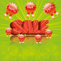 3d Summer sale template