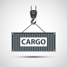 Crane lifts a container with cargo N2