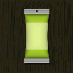 packaging design on wood background Eps 10 N2