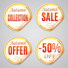 Autumn Sale Stickers