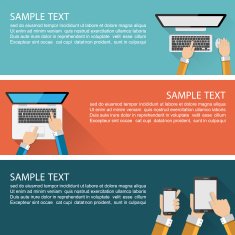 Modern Flat Design Banner vector N4
