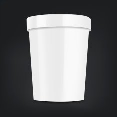 blank food plastic container