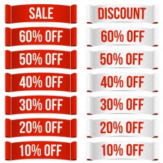 Discount price labels