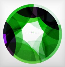 Green ring - business abstract bubble N8