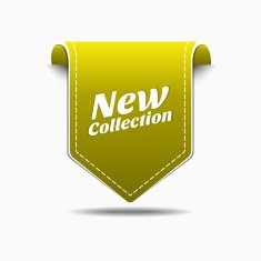 New Yellow Label Icon Vector Design