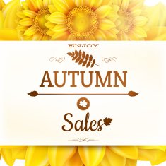 Sunflower autumn sale EPS 10 N5
