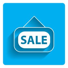 Sale door sign icon