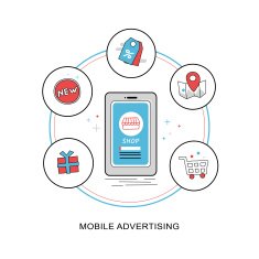mobile advertising concept