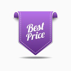 Best Price Purple Label Icon Vector Design