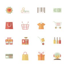 Set of supermarket services and shopping icons N2