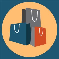 Shopping bag icon illustration N2