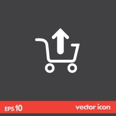 remove from shopping cart vector icon
