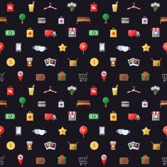 Shopping seamless pattern N6