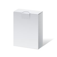 Realistic White Package Box For Software