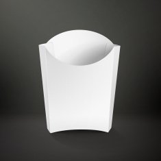 blank package container for french fries