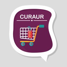 shopping cart flat icon with long shadow eps10 N85