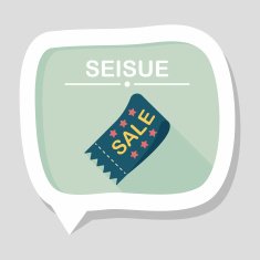 shopping sale coupon flat icon with long shadow eps10 N46