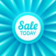 Sale today design template Vector banner