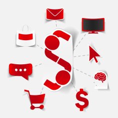 concept for online shopping handshake N2