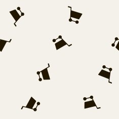seamless background shopping trolley