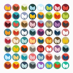 Flat design leaf N2