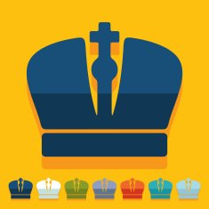 Flat design crown N2