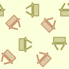 seamless background shopping basket