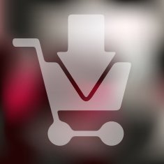 trolley icon on blurred background N8