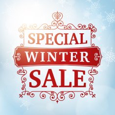 winter special sale background