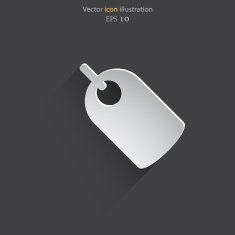 Vector label web icon N3