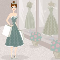 Trend-Conscious Woman Shopping N2