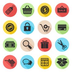 Shopping Icons N160
