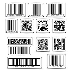 Barcode label set vector N2