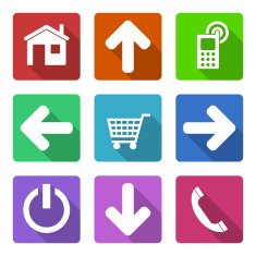 Flat Icons Set N42