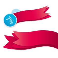 Sale vector labels