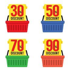 Set Of Shopping Basket Discount N2