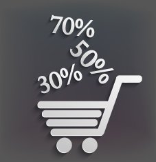 vector modern shopping background with sales N2